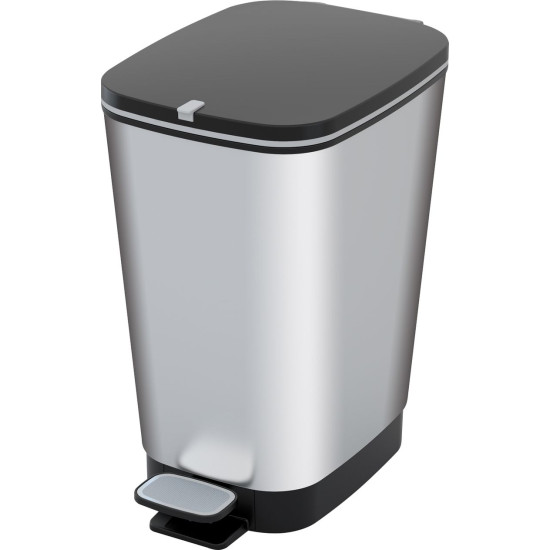 Мусорник KIS Chic Bin M Steel, 35л, 40,5x26,5x45 см Мусорник KIS Chic Bin M Steel, 35л, 40,5x26,5x45 см