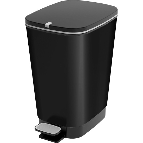 Prügikast KIS Chic Bin M, 35L, matt must, 40,5x26,5x45 cm, prügi jaoks, pedaaliga Prügikast KIS Chic Bin M, 35L, matt must, 40,5x26,5x45 cm, prügi jaoks, pedaaliga