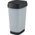 Мусорник KIS Dual Swing Style L Steel, 50л, серый, 42х30,5х60 см