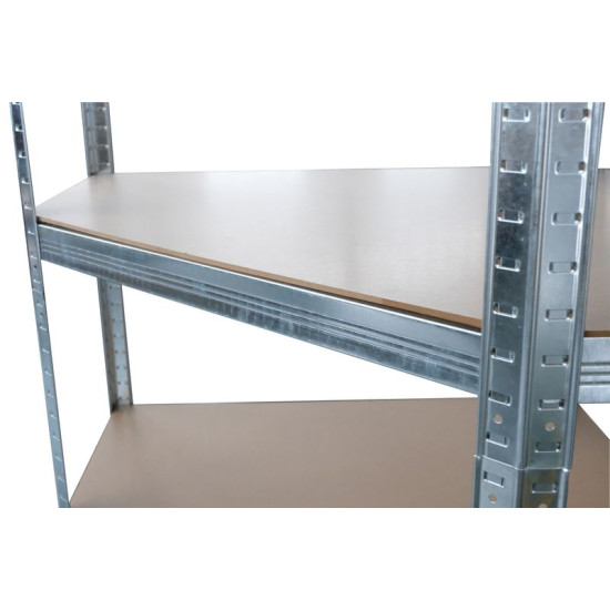 Regál Racks RAT80, do kúta, rohový, kovový, MDF, 5 políc, 180x90x40 cm, max. 150 kg/polica Regál Racks RAT80, do kúta, rohový, kovový, MDF, 5 políc, 180x90x40 cm, max. 150 kg/polica