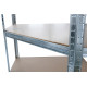 Regál Racks RAT80, do kúta, rohový, kovový, MDF, 5 políc, 180x90x40 cm, max. 150 kg/polica Regál Racks RAT80, do kúta, rohový, kovový, MDF, 5 políc, 180x90x40 cm, max. 150 kg/polica