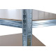 Regál Racks RAT80, do kúta, rohový, kovový, MDF, 5 políc, 180x90x40 cm, max. 150 kg/polica Regál Racks RAT80, do kúta, rohový, kovový, MDF, 5 políc, 180x90x40 cm, max. 150 kg/polica