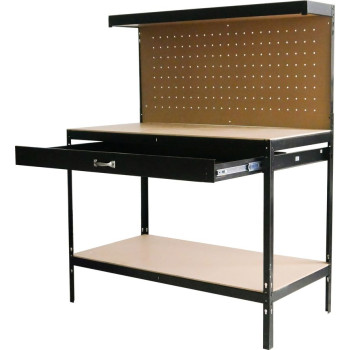 Racks DWB60 table, work, for the workshop, 1x drawer, 120x60x150 cm, max. 230 kg
