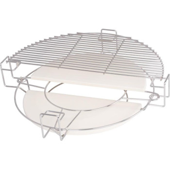 Grate for grill Strend Pro Kamado Egg 21", adjustable, with stone