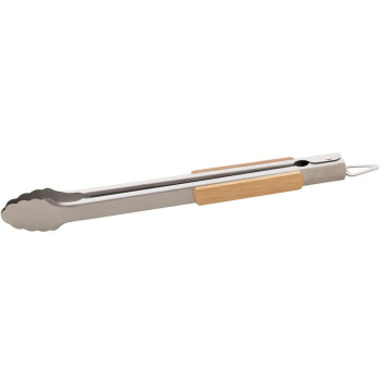 Strend Pro Grill tongs, for grilling, stainless steel, with  wooden handle, 4.3x38-42 cm