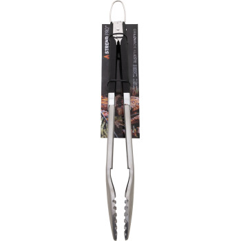 Strend Pro Grill tongs, for grilling, stainless steel, with rubberized handles, 45.5 cm
