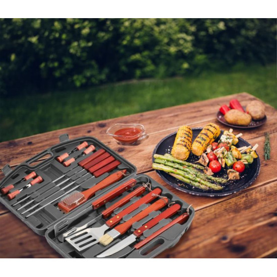 Набор инструментов Strend Pro Grill, для гриля и запекания, 19 предметов, в кейсе Набор инструментов Strend Pro Grill, для гриля и запекания, 19 предметов, в кейсе
