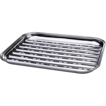 MagicHome bowl, for grilling, rectangular, perforated, 243x343x240 mm, stainless steel tray