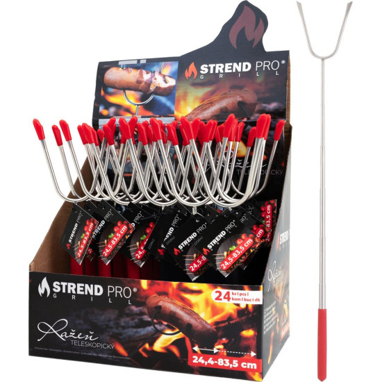 Strend Pro Grill sülitamine, grillimiseks, teleskoop, 24,5-83,5 cm, Sellbox 24 tk