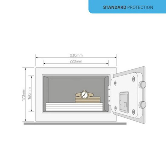 Yale YSV/170/DB2 Value seif, mini, must Yale YSV/170/DB2 Value seif, mini, must