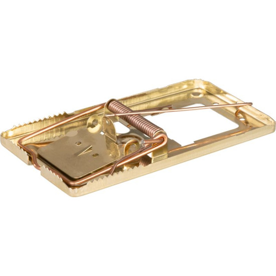 Rat trap, metal, brass, 165x90 mm