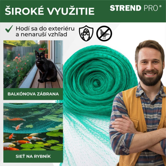Strend Pro võrk, 2x20 m, võrgusilma 18 mm, linnuvastane, PE Strend Pro võrk, 2x20 m, võrgusilma 18 mm, linnuvastane, PE