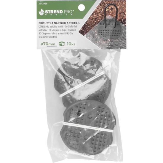 Strend Pro clip, for foil and textile, fixing, garden, 7 cm, pack of 10 pcs. Strend Pro clip, for foil and textile, fixing, garden, 7 cm, pack of 10 pcs.