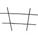 Trellis Strend Pro, supporting for flowers and plants, black, 30.5x56.5 cm Trellis Strend Pro, supporting for flowers and plants, black, 30.5x56.5 cm