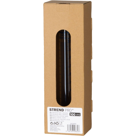 Strend Pro silinder, 100 ml, mahuline, klaas