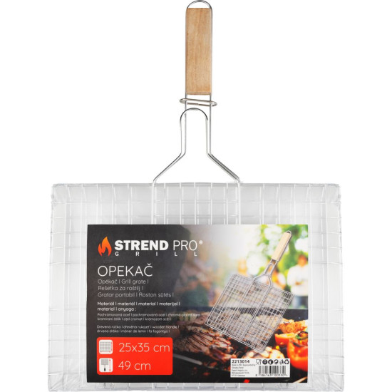 Röster Strend Pro Grill, puidust käepidemega lihale, 49x35x1,5 cm