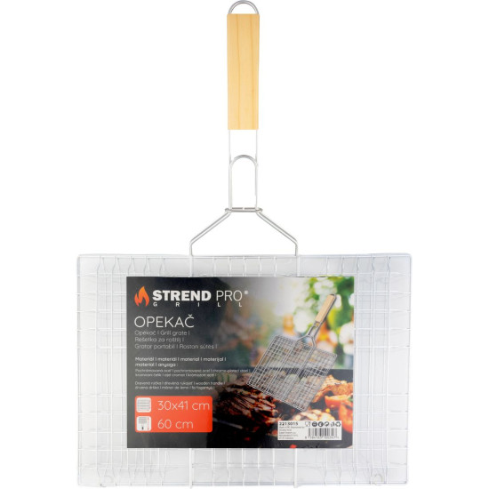 Röster Strend Pro Grill, puidust käepidemega lihale, 41x60x1,5 cm