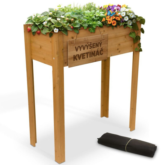 Flower bed Strend Pro Garden, 84x40x98 cm, wood, raised, with legs Flower bed Strend Pro Garden, 84x40x98 cm, wood, raised, with legs