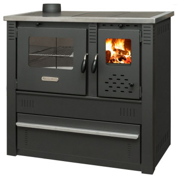 Плита Pro PANONIA Steel, черная, выход слева