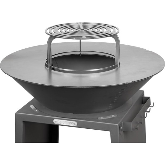 Grill Strend Pro Fiesta, black, steel, diameter 75 cm, with fireplace