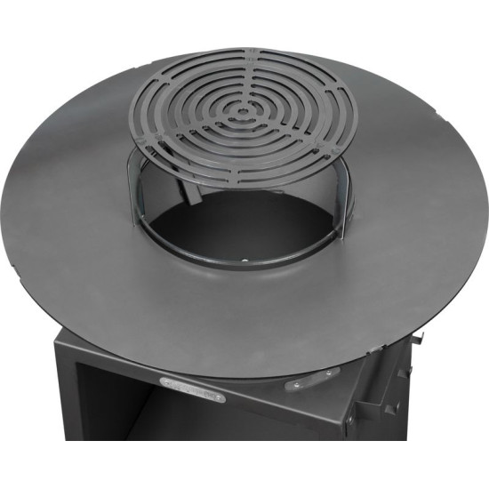 Grill Strend Pro Fiesta, black, steel, diameter 75 cm, with fireplace