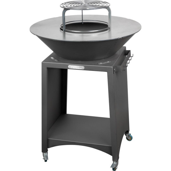 Grill Strend Pro Fiesta, black, steel, diameter 75 cm, with fireplace