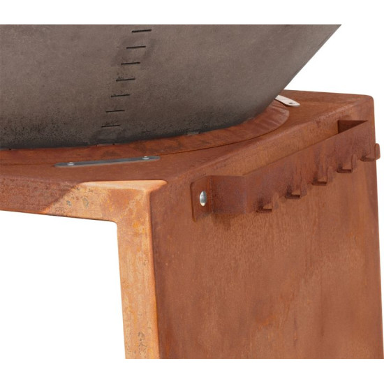Grill Strend Pro Fiesta, rooste, teras, läbimõõt 100 cm, kaminaga