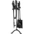Poker set, 4pcs,black , 66cm