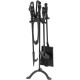 Poker set, 4pcs,black , 66cm Poker set, 4pcs,black , 66cm