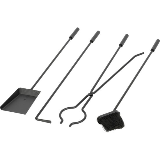 Poker set, 5pcs, black, 81cm