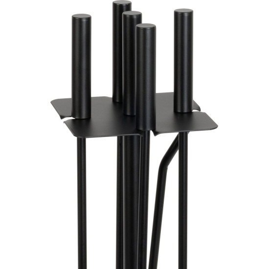 Poker set, 5pcs, black, 81cm