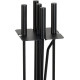 Poker set, 5pcs, black, 81cm