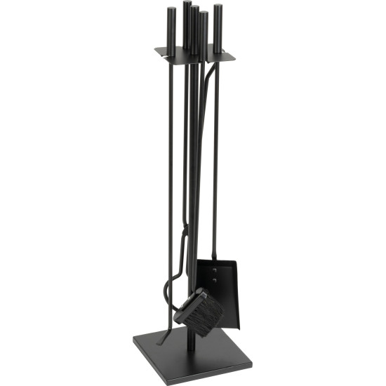 Poker set, 5pcs, black, 81cm