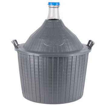 Demijohn саdа Inсo 54 lit, Бутыль для вина в корзине стекло/пластик, 650x520/405 мм