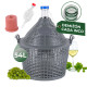 Demijohn cada Inco 54 lit, Veinipudel klaas/plastkorvis, 650x520/405 mm