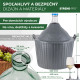 Demijohn cada Inco 54 lit, Veinipudel klaas/plastkorvis, 650x520/405 mm