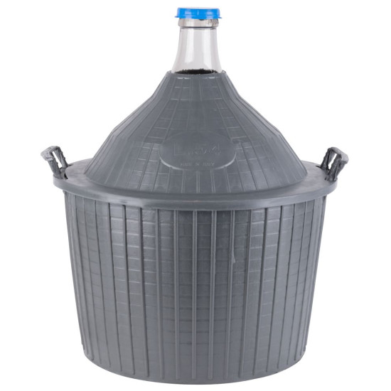 Demijohn cada Inco 54 lit, Veinipudel klaas/plastkorvis, 650x520/405 mm