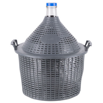 Demijohn Cada Inco 25 lit, glass/plastic, 520x415/330 mm