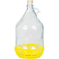 Demijohn Strend Pro Stella, 5 lit., korgiga klaas veini ja šnapsi jaoks