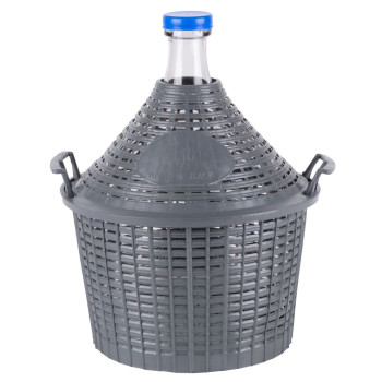 Demijohn Cada Inco 10 lit, glass/plastic, 400x340/245 mm