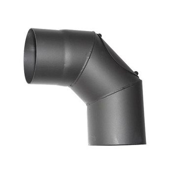 Smoke pipe elbow HS.CO 090/120/1,5 mm, with opening for cleaning Smoke pipe elbow HS.CO 090/120/1,5 mm, with opening for cleaning