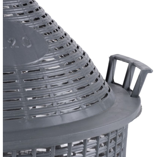 Demijohn Cada Inco 20 lit, glass/plastic, 485x390/305 mm