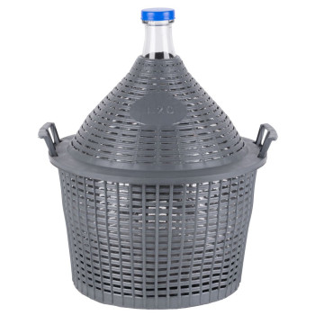 Demijohn Cada Inco 20 lit, glass/plastic, 485x390/305 mm