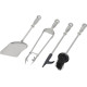 Fire poker set Homefire FT53S, 4 pieces, nickled, 53 cm
