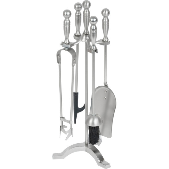 Fire poker set Homefire FT53S, 4 pieces, nickled, 53 cm