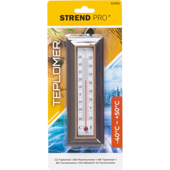 Термометр Strend Pro TMS-114 Retro, 162х56х20 мм, пластик Термометр Strend Pro TMS-114 Retro, 162х56х20 мм, пластик