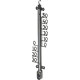 Термометр Strend Pro TMS-154 Decora, 255х60х15 мм, пластик Термометр Strend Pro TMS-154 Decora, 255х60х15 мм, пластик