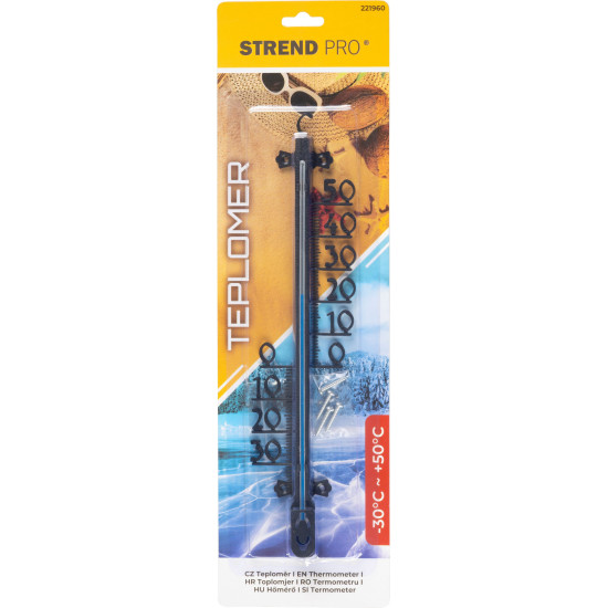 Термометр Strend Pro TMS-154 Decora, 255х60х15 мм, пластик Термометр Strend Pro TMS-154 Decora, 255х60х15 мм, пластик