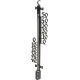 Plastic thermometer TMS-157 Decora, 470x110x25 mm