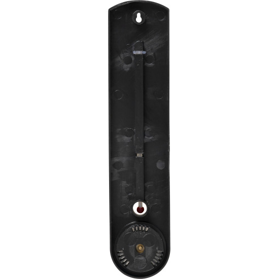 Plastic thermometer TMS-055 BlackBar, 250x55x12 mm, hygrometer Plastic thermometer TMS-055 BlackBar, 250x55x12 mm, hygrometer